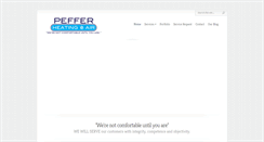 Desktop Screenshot of pefferhvac.com